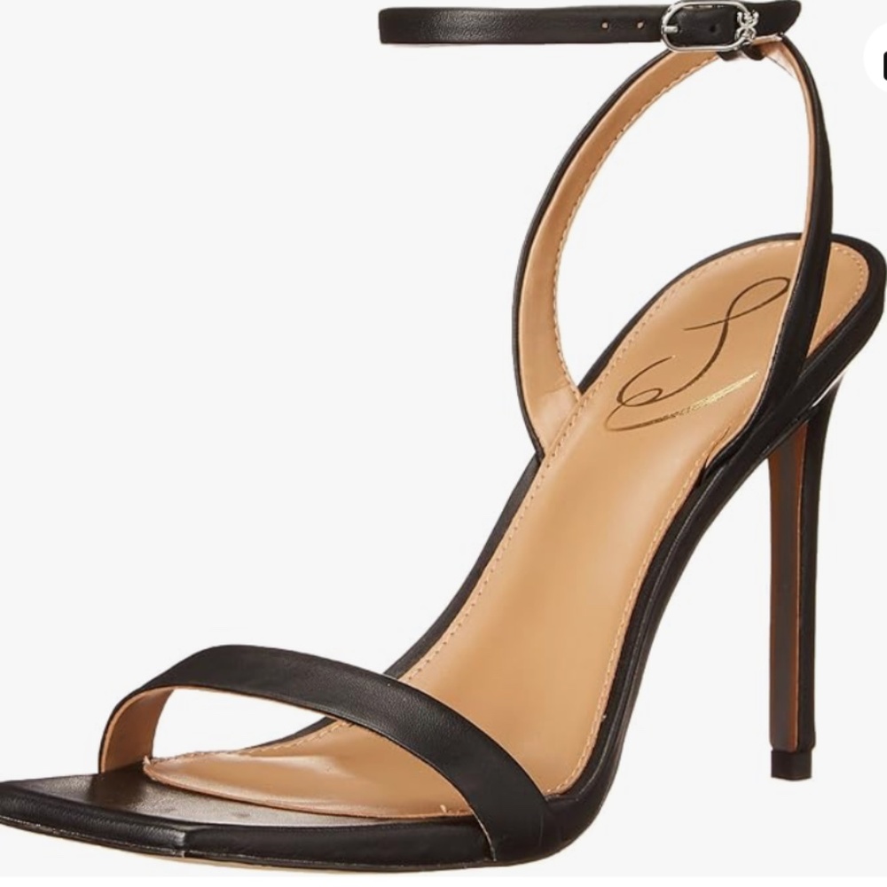 Sam Edelman Women's Orchid Heeled Stiletto Sandal- black- SIZE 7